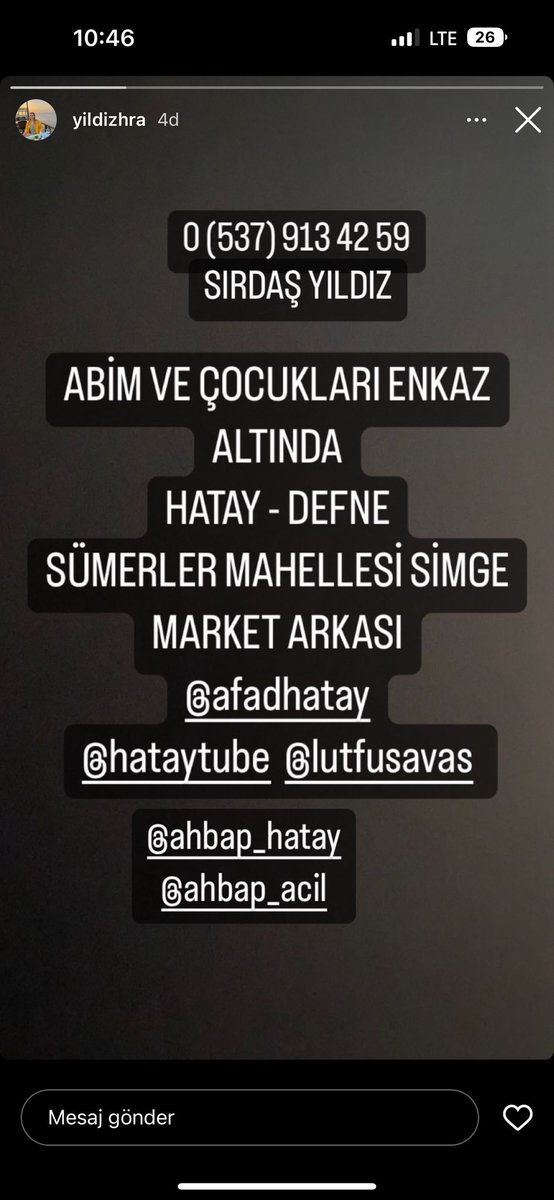ultrAslanPFK's tweet photo. Lütfen imkanı olan herkes yardım etsin,Rt atalım paylaşalım imkanı olan herkes yardımcı olsun.Hiç bir şeyi ihmal etmeyin paylaşın #DEPREMOLDU #deprem #ENKAZALTİNDAYİM #enkazaltındayım https://t.co/U7CF4cog0Y