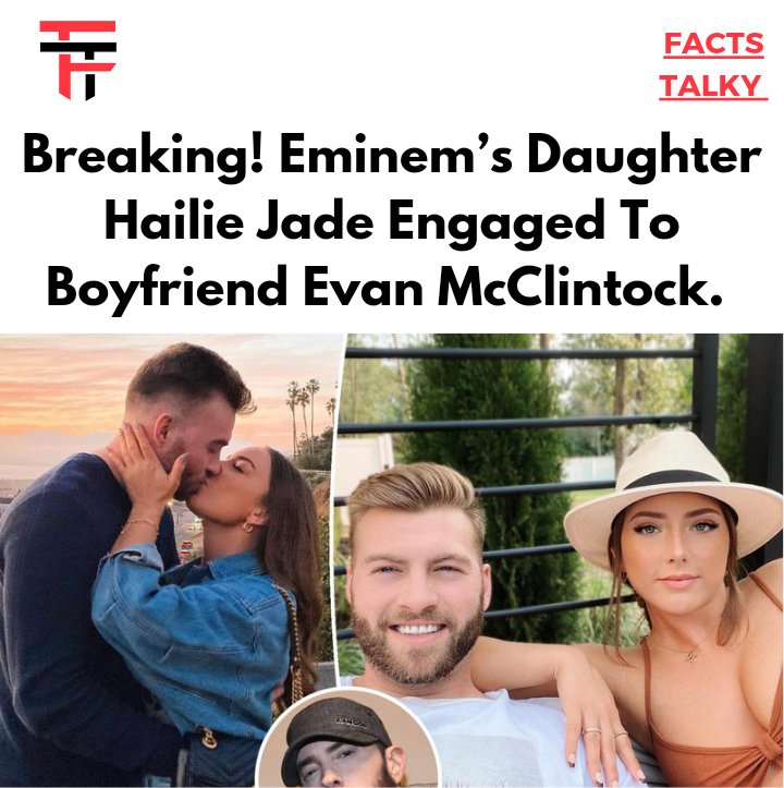 FactsTalky's tweet photo. Hailie Jade Mathers shared photos from the moment Evan McClintock got down on one knee and asked her to be his wife, in the sweetest Instagram post.
(📸 : Page Six)

#hailiejade #hailiemathers #Eminem #BreakingNews #NewsUpdate #BreakingNews #Entertainment #factstalky https://t.co/qUd90gq9NF