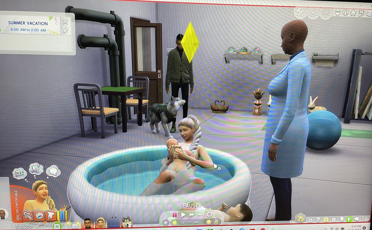 EmeryZest's tweet photo. A new addition to the family Elson stallings. Thank you @PandaSamaSims4 for a wonderful water birthday experience #3Generation #TheSims4 #ShowUsYourSims #LegacyChallenge #zestfamily https://t.co/hMD6AIBauW