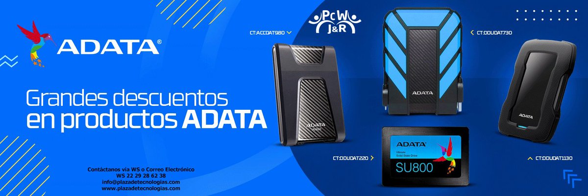 pcworkjr's tweet photo. ¿Qué tipo de unidad de respaldo necesitas?, Todo esto y más lo encontraras en Plaza de Tecnologías PCWORK JR, contáctanos vía WS al 22 29 28 62 38, al correo info@plazadetecnologias.com o si lo prefieres visitanos en calle Pípila 103B, Centro, Acayucan, Ver. https://t.co/6eQ1aGSGuu