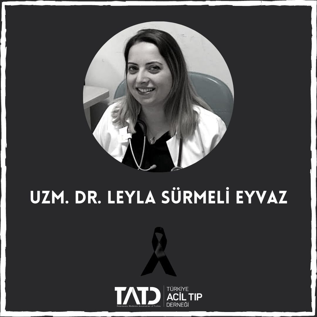 Hatay Eğitim ve Araştırma Hastanesi Acil Tıp Kliniği hekimlerimden Uzm.Dr. Leyla Sürmeli Eyvaz’ın vefat haberini büyük bir üzüntüyle öğrendik. 

Uzm.Dr. Leyla Sürmeli Eyvaz’a Allah’tan rahmet,kederli ailesine başsağlığı ve sabır diliyoruz. Tüm sağlık çalışanlarının başı sağolsun.