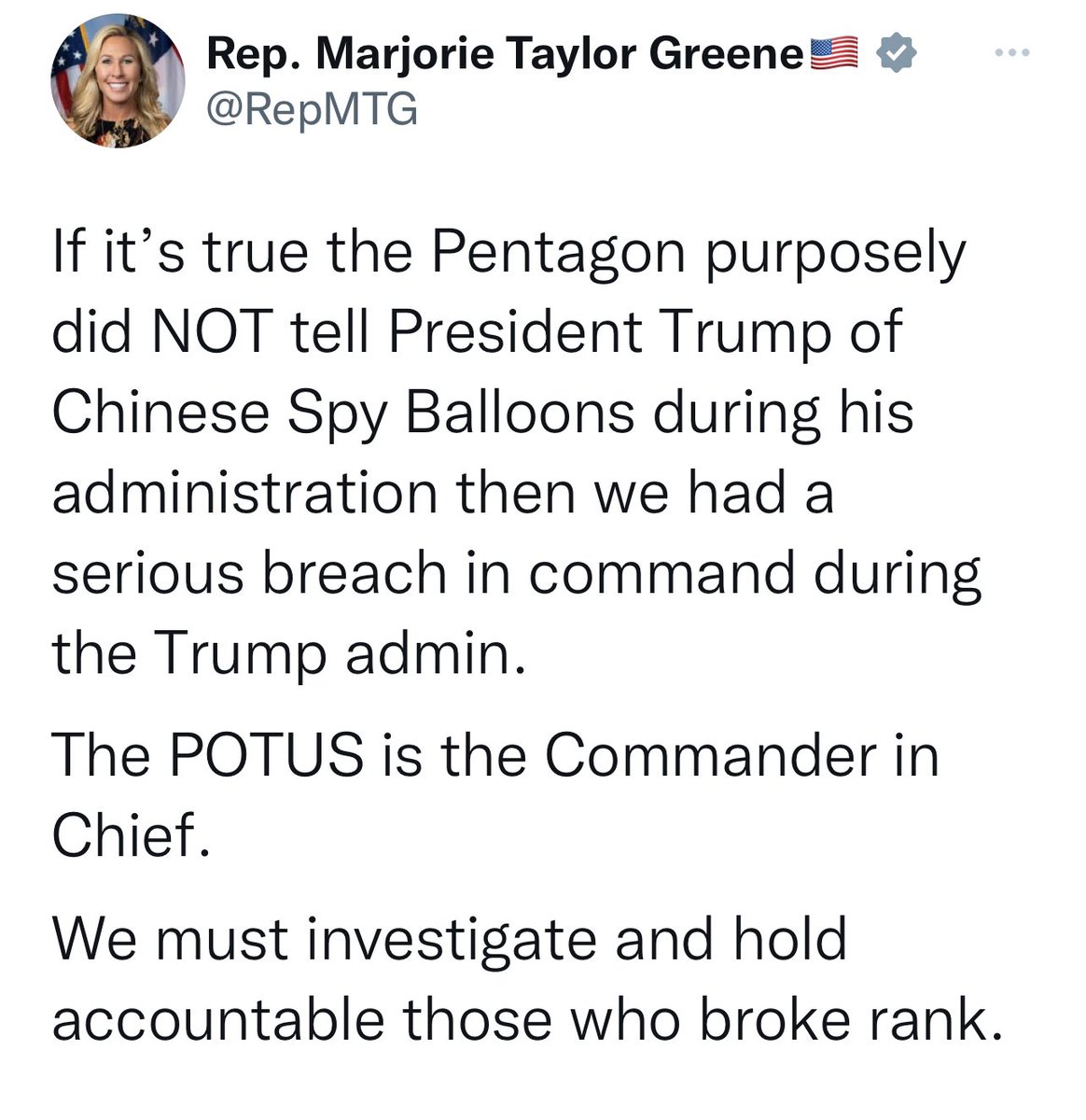 So, they’re going to investigate why their rotting gourd god didn’t know what the hell was going on with our national security during HIS time “in office”. Umm, ok. 😂😂