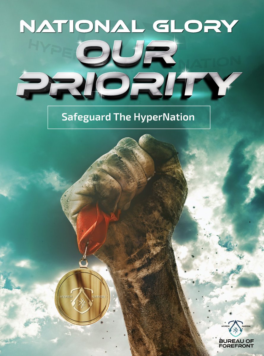 For Glory of The HyperNation! 🇺🇳
Safeguarding The HyperNation from threats! ⛔️
The HyperNation B.O.F (Bureau of Forefront) is here for you! 👥

#hypernation #metaverse #defi #dao #blockchain #gamefi #crypto #nft #eth #btc #hnt #hwt #hya #bof