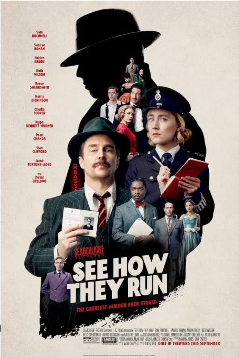 karthickviews's tweet image. #SeeHowTheyRun (2022)
#English #Mystery #Drama 

 1950வாக்குல, லண்டன்ல ஒரு பெரிய லைவ் டிராமா கம்பனியோட டேரக்டர் ஒரு மர்ம நபரால் கொலை செய்யப்படுறார்.  அவங்க ட்ராமாவும், ஒரு கொலை+டிடெக்டிவ் வகையறாதான். இரண்டயும் கதையில் கலந்து, ஒரு மிஸ்ட்ரி திரில்லரா கொடுத்திருக் •#Ktkviews23•