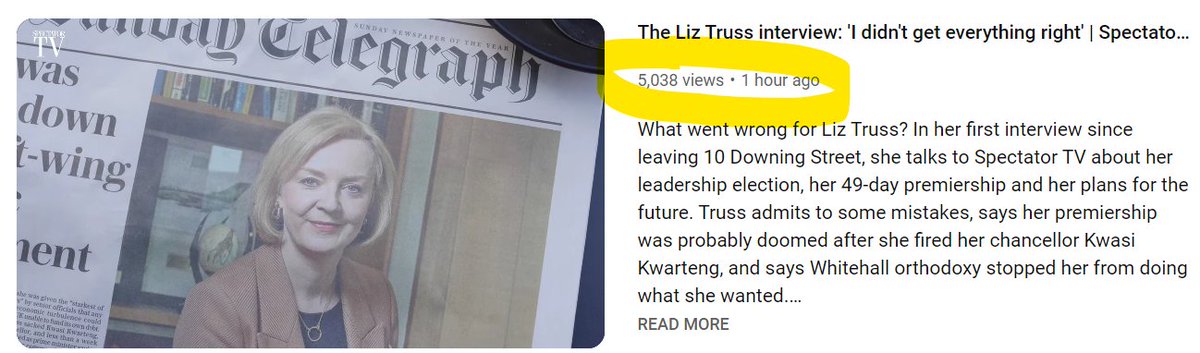 ThreeWordsWork's tweet image. Five thousand views after an hour?

People just are not interested in Liz Truss.

The mainsteam media should stop pretending she's relevant.