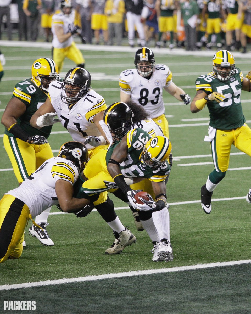 packers's tweet photo. Feb. 6, 2011: #Packers defeat the Pittsburgh Steelers to win Super Bowl XLV 🏆

📸: https://t.co/ffLvNwKVhN

#GoPackGo https://t.co/NkvyxStoGt
