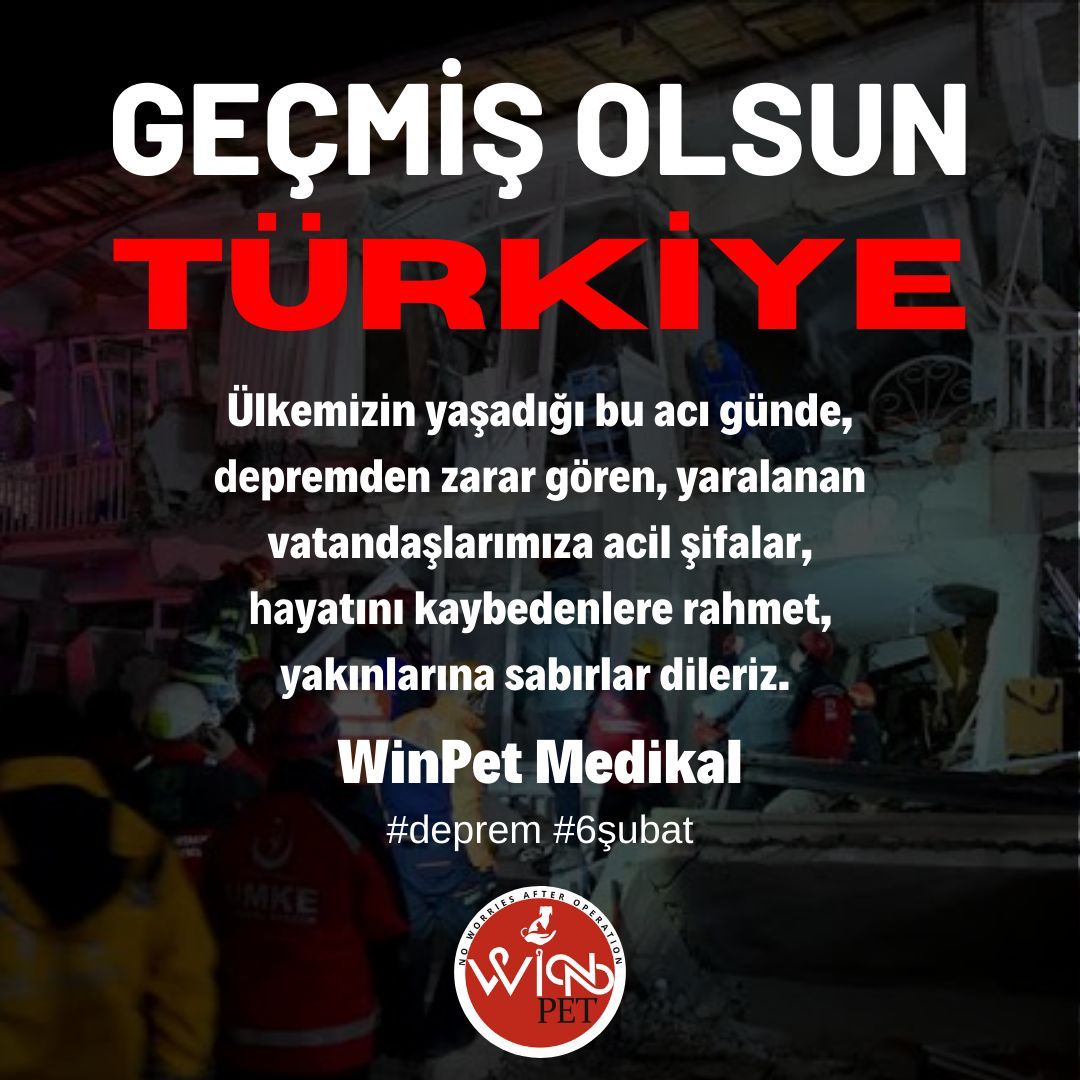 Ülkemizin yaşadığı bu acı günde, depremde zarar gören, yaralanan vatandaşlarımıza acil şifalar, hayatını kaybedenlere rahmet, yakınlarına sabırlar dileriz.

#deprem