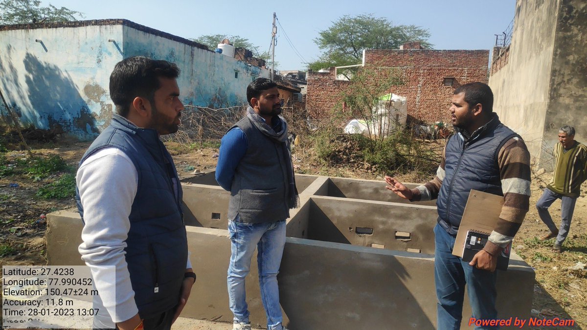 SwachhHathras's tweet photo. दिनाँक 28 जनवरी, 2023 को वित्तीय वर्ष 2022-23 में ग्राम पंचायत नौगवाँ, सादाबाद में ODF प्लस के कराये जा रहे कार्यों को जिला कंसल्टेंट (SLWM) द्वारा भौतिक सत्यापन किया गया।
@SBMGUP2 @dm_hathras @DoprupHathras @uppanchayatiraj @apcuttarpradesh @anujias09 https://t.co/YGANwGbZIf