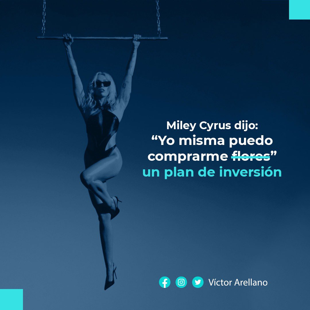 _Arellan0's tweet photo. Recuerden mujeres empresarias e independientes financieramente que no nos vamos a pensionar como nuestros abuelos, nos toca destinar una parte de nuestros ingresos al ahorro e inversión 

#Finanzas #Ahorro #Inversion #MileyCyrusFlowers #Consultor https://t.co/hSbwaPkfGj