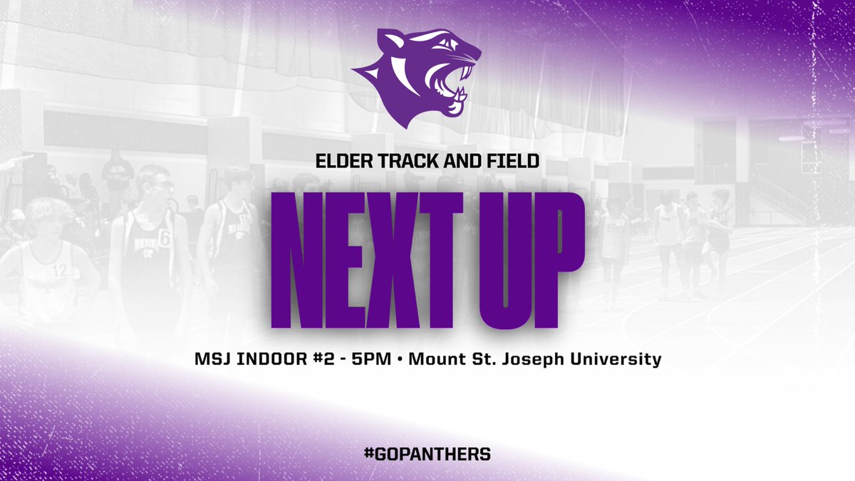ElderTrackField's tweet photo. NEXT UP:

Friday at MSJ! 

#GoPanthers https://t.co/FF380SwWsU