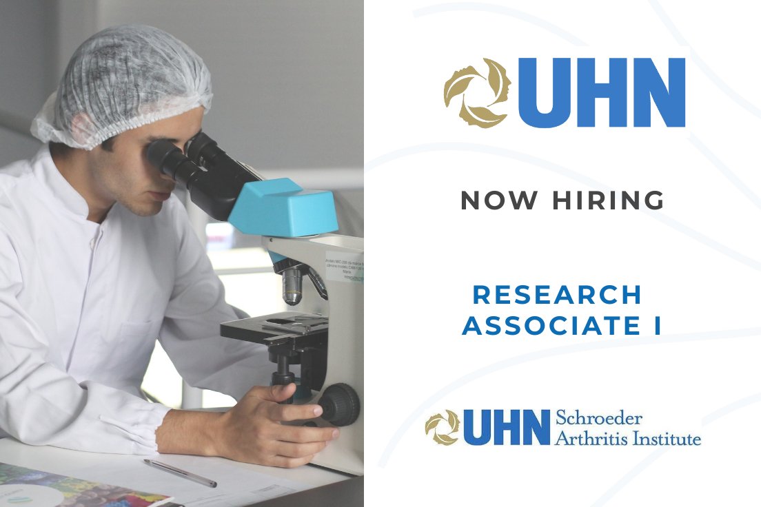 Schroeder Arthritis Institute on Twitter "RT UHNCareers The