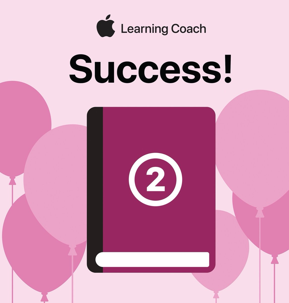 I just completed Unit 2 of the  Apple Learning Coach! 🎉