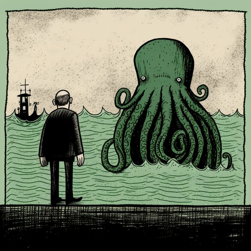 SamClemens1311's tweet photo. "Midlife Crisis" [oc]  
#onepanel #art #comic #cthulu #mutantfam https://t.co/IpIFqPagjl