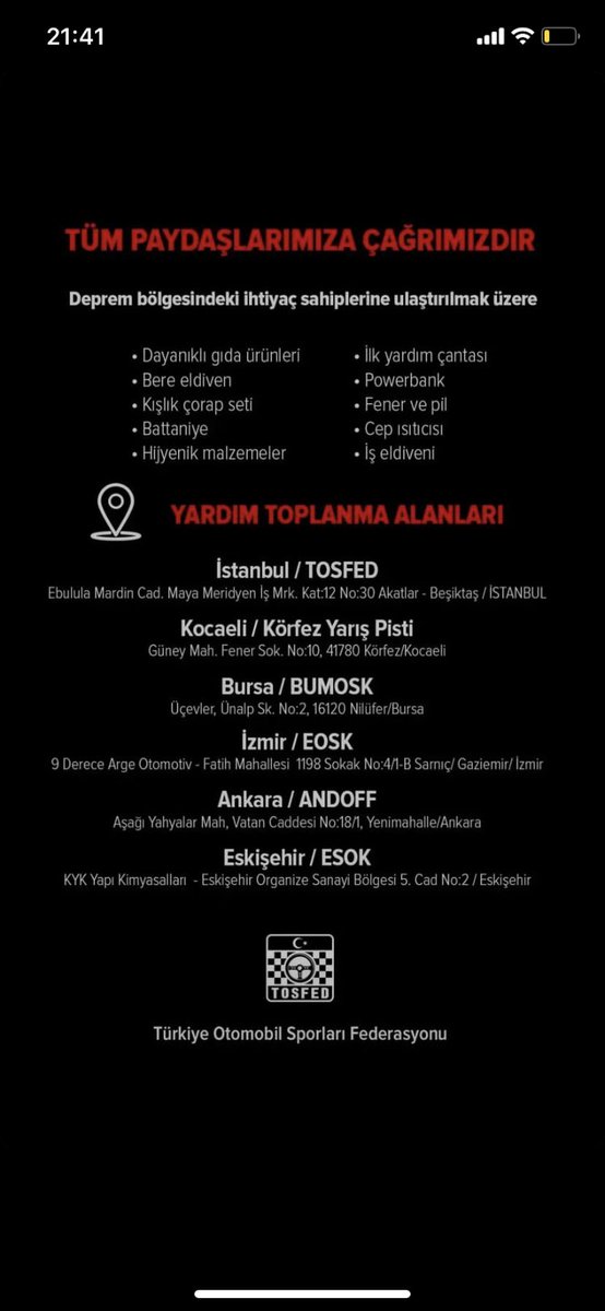 #deprem #ACILYARDIM #AFAD #İstanbul #Kocaeli #Bursa #izmir #Ankara #eskisehir