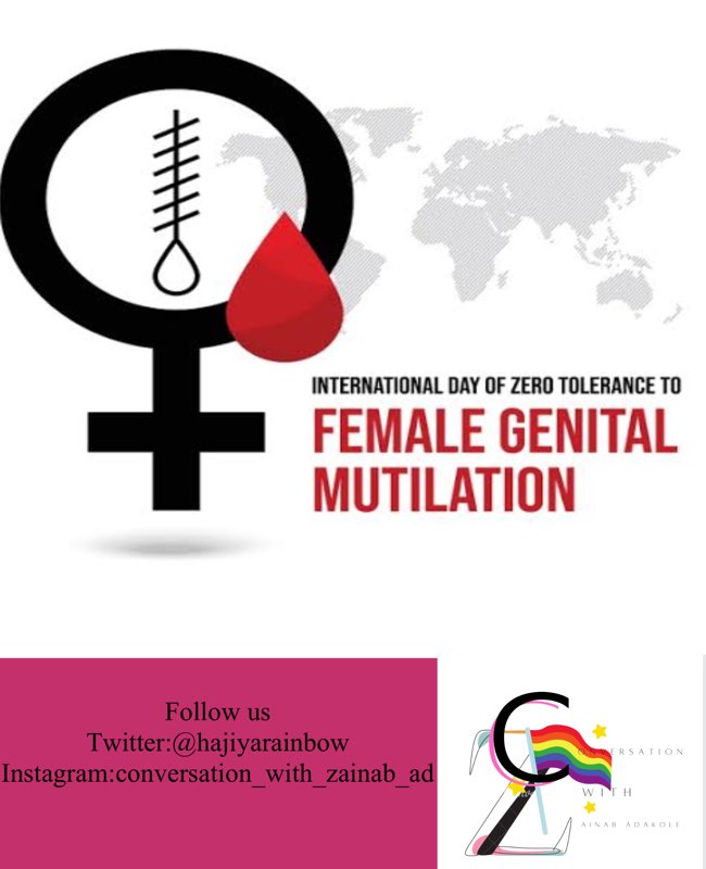 We stand against female genital mutilation on women, girls and intersex persons!! #EndFGM #womengirlsandintersexpersonsrightsarehumanrights