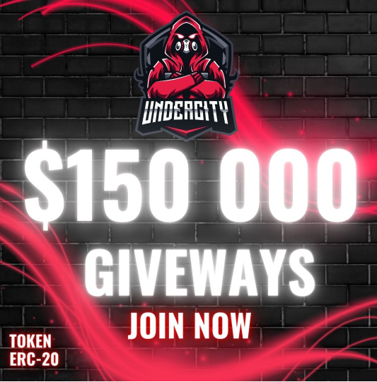 Undercity_off's tweet photo. The Undercity $UND presale has started, and weโre giving one lucky person a chance to win $150k worth of tokensโare you feeling lucky? #UnderArmy https://t.co/mEwxrig1wp