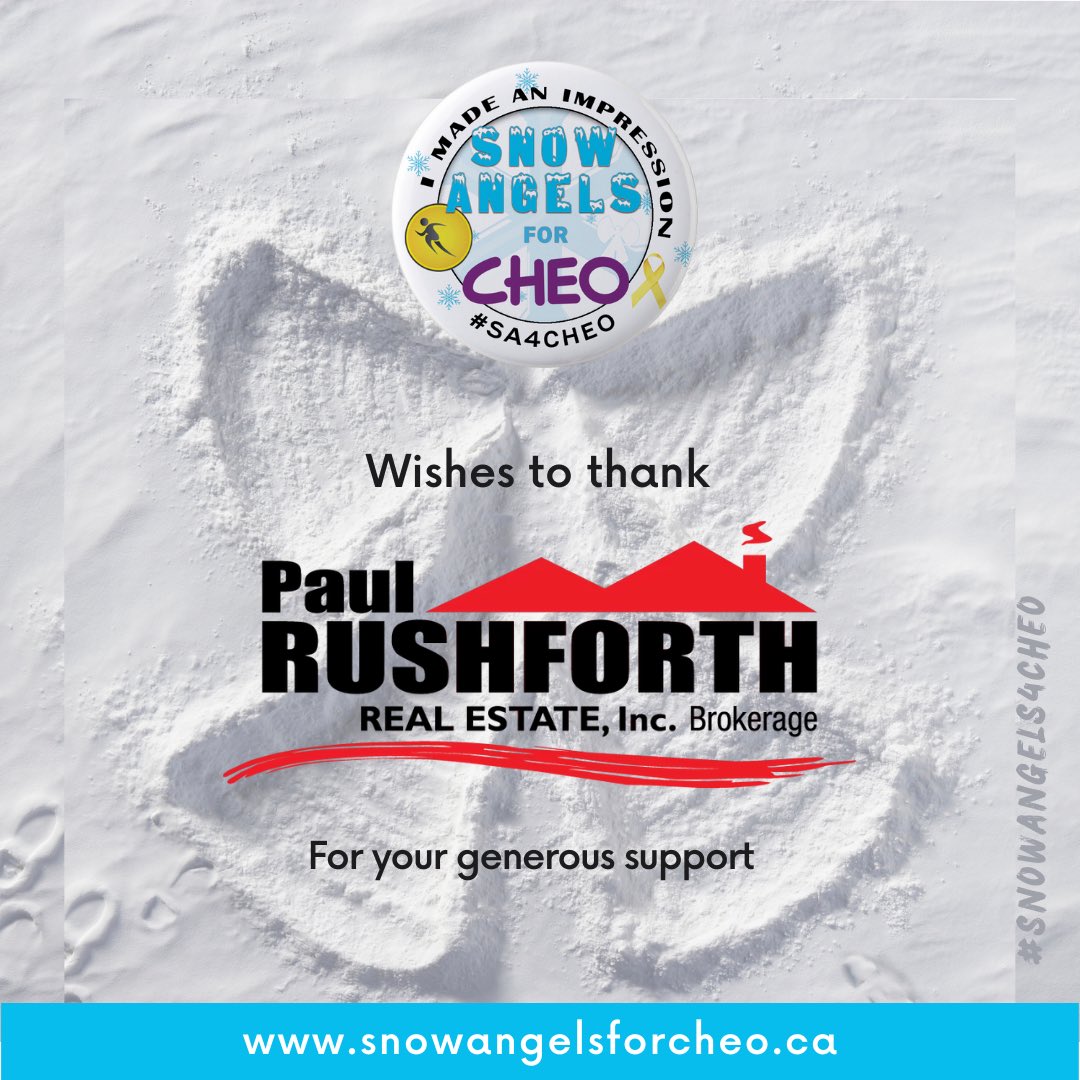 sa4cheo's tweet photo. Thank you to @PRRE_RealEstate for being a "Totally Chill" sponsor! Your generous donation will make a difference at @CHEO @Pro_Physio #sa4cheo #makeanimpression #fightkidscancer #snowangelsforcheo #Ottawa #cheo https://t.co/60IVbZ7Et7