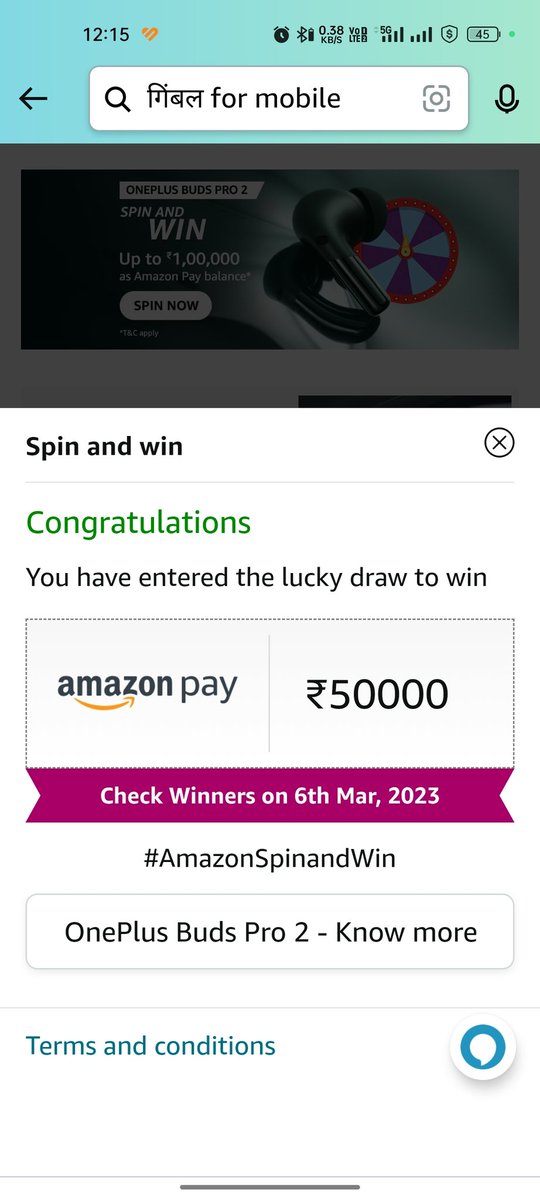 mahesapn's tweet photo. #AmazonSpinandWin https://t.co/QNjbppwSMx