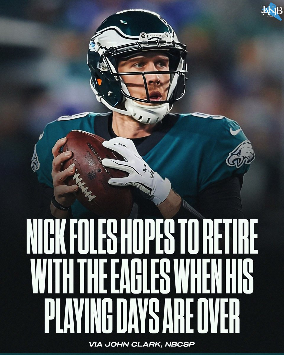 Nick Foles wants to retire an Eagle

#FlyEaglesFly