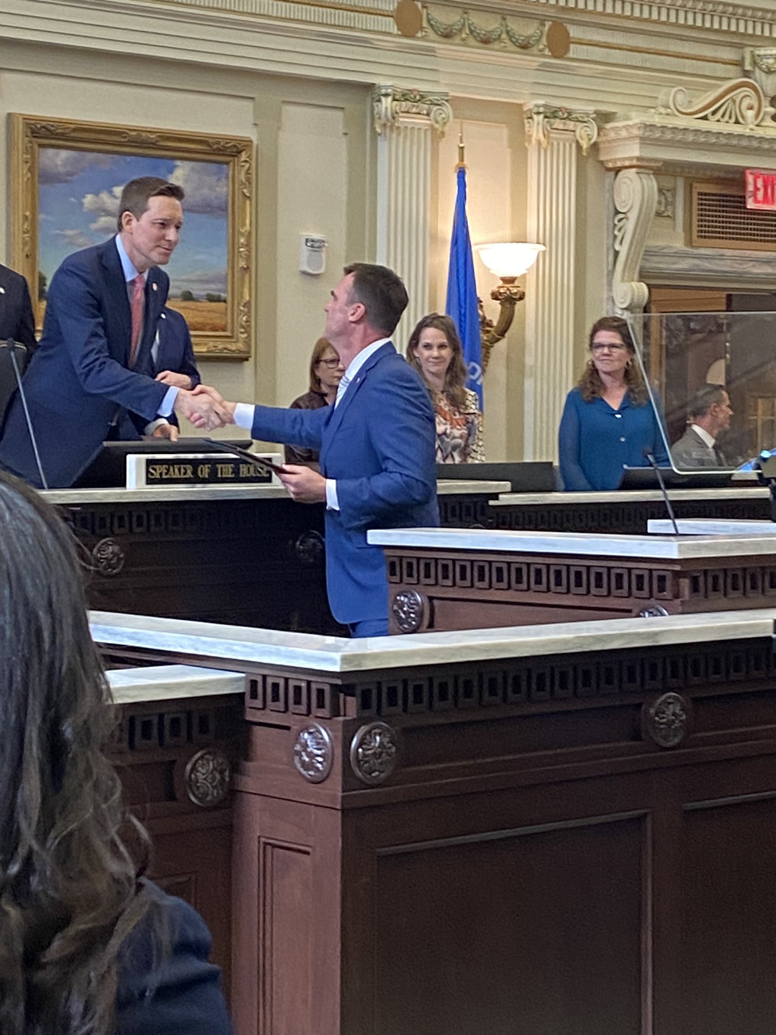 John Waldron on Twitter "At the State of the State with citizens gathering to make their