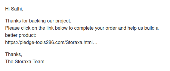 Cyber_Sathi's tweet photo. @chaz_6 @Kickstarter I received the exact same mail for another project.
I'm wondering if this is sort of a scam ? https://t.co/5uFaCSnVFz