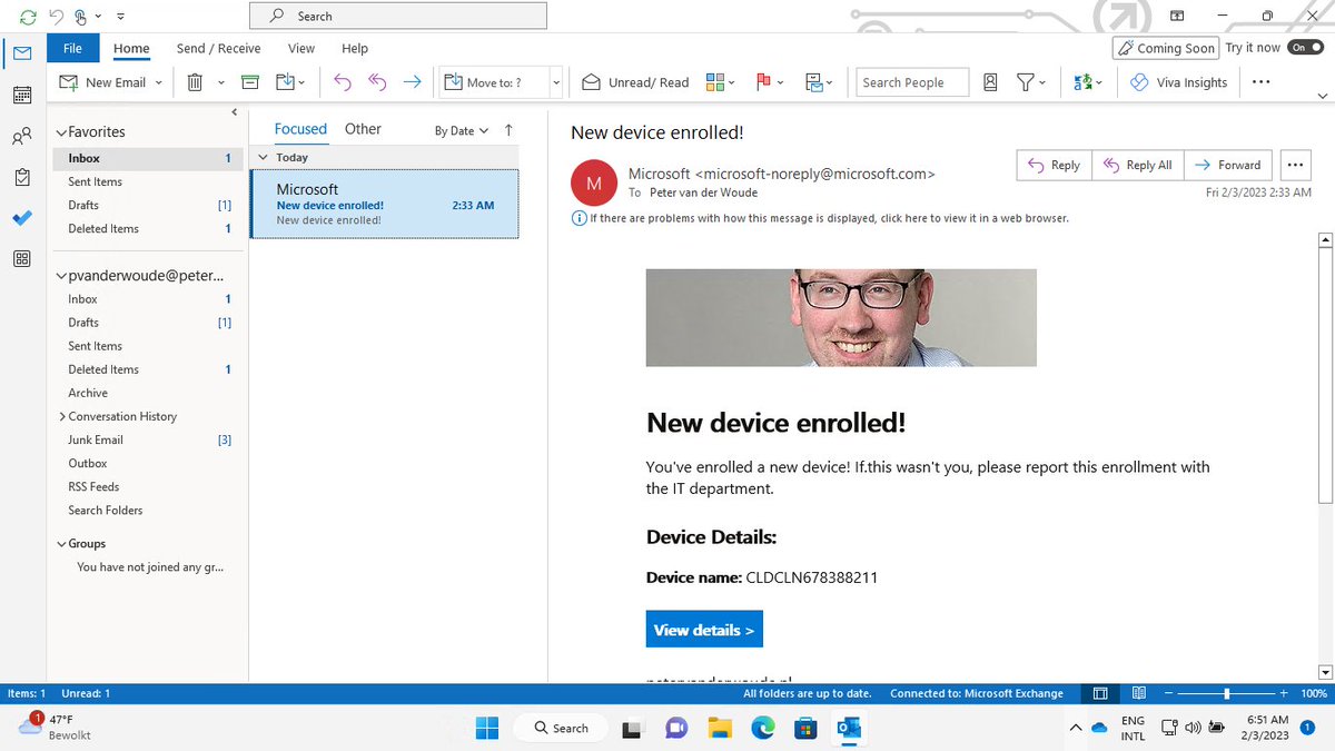 New blog post: Informing users of newly enrolled devices
petervanderwoude.nl/post/informing…
#MSIntune #Intune #EMS #MDM #MEM #MEMpowered #Windows10 #Windows11 #Android #iOS #MacOS #EnrollmentNotifications