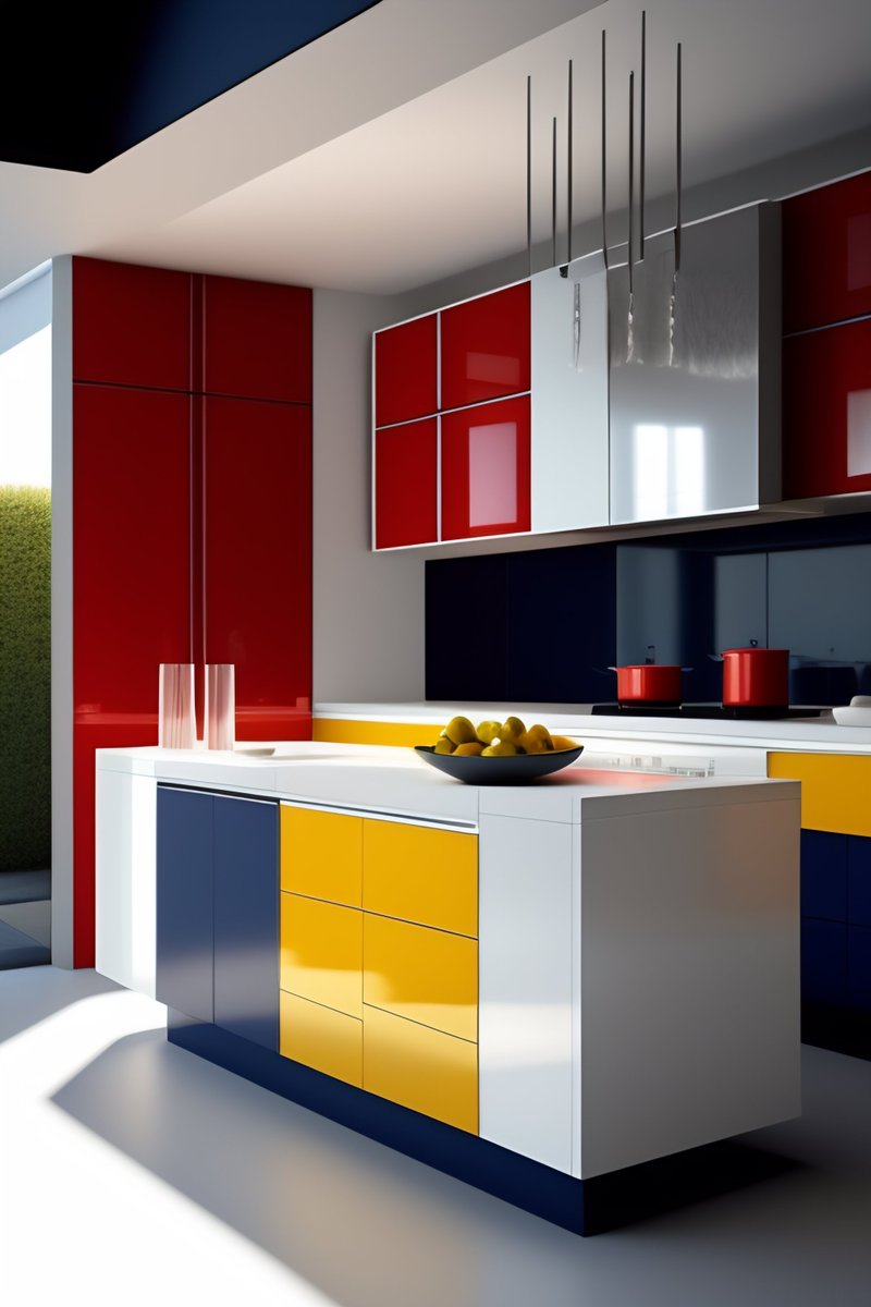 lopedetoledo's tweet photo. ¿Qué pasa si le pedimos a una Inteligencia Artificial que nos cree una cocina diseñada por Piet Mondrian? https://t.co/jDBAzZLhY5