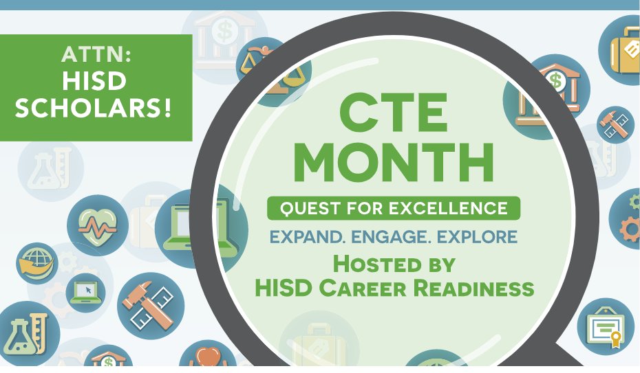 SHMSTC's tweet photo. February is Career and Technical Education (CTE) Month in recognition of the value of CTE programs in a student's educational experience and the achievements and accomplishments of CTE programs across the country. #TigersTech @samhoustonlmc @HoustonISD https://t.co/kIXd0wx4cK