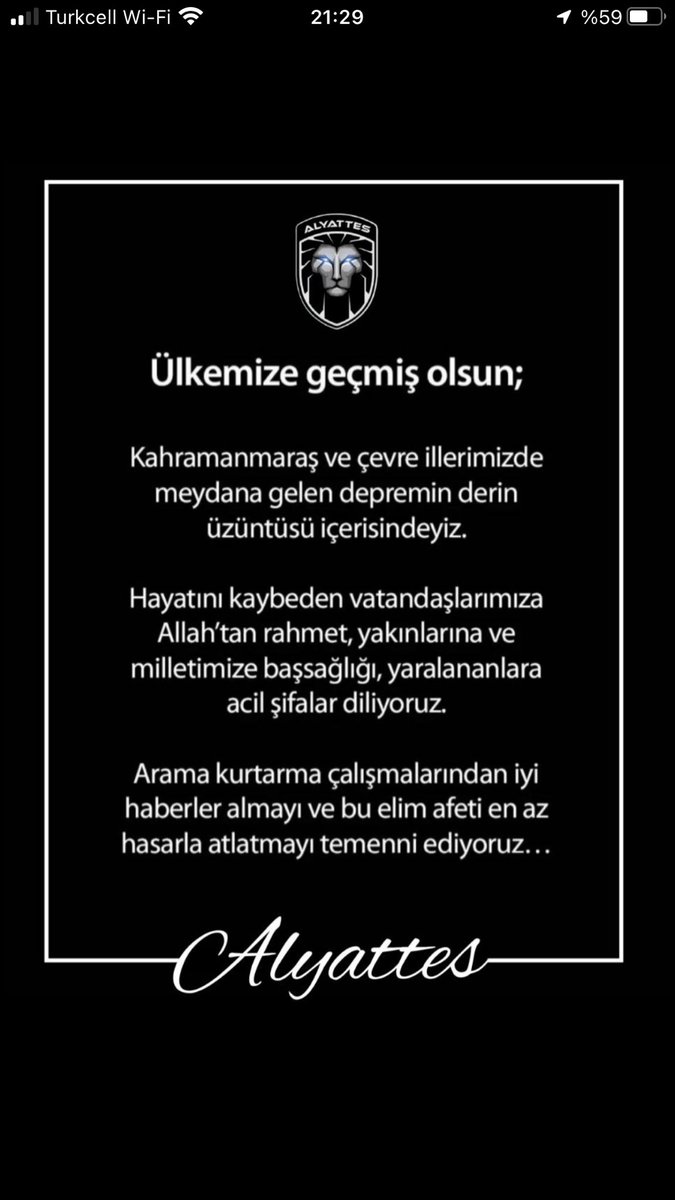 ALYATTESAHMET3's tweet photo. @Alyattes_ALYA Allah yardımcınız olsun dualarımız sizinle 🤲 https://t.co/lHtSxTBi0a