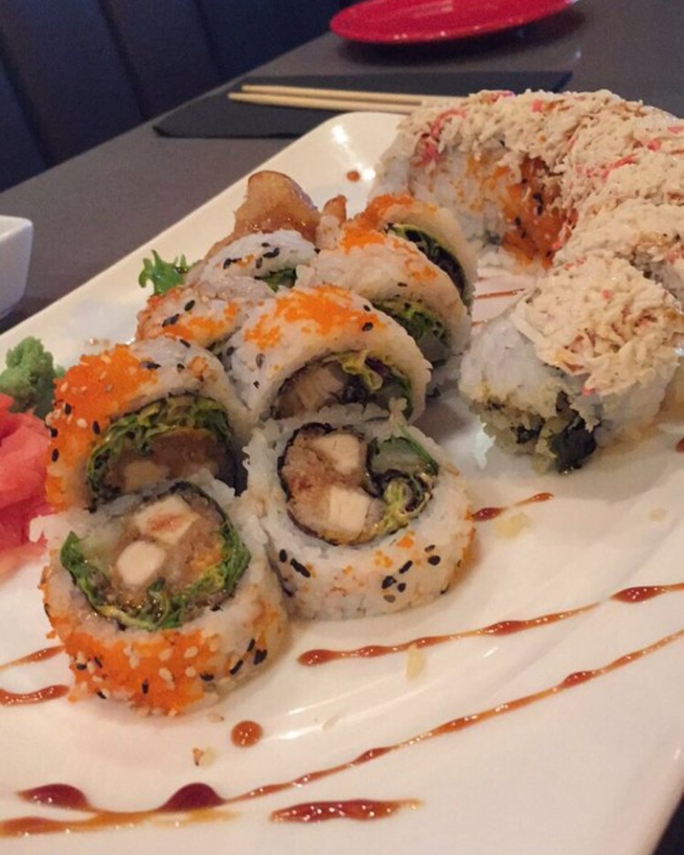 Don't let hunger make you hangry any longer! With a quick stop at Sushi Blues Cafe, you're sure to leave here feeling full of both food and joy. #SushiRolls #JapaneseCuisine