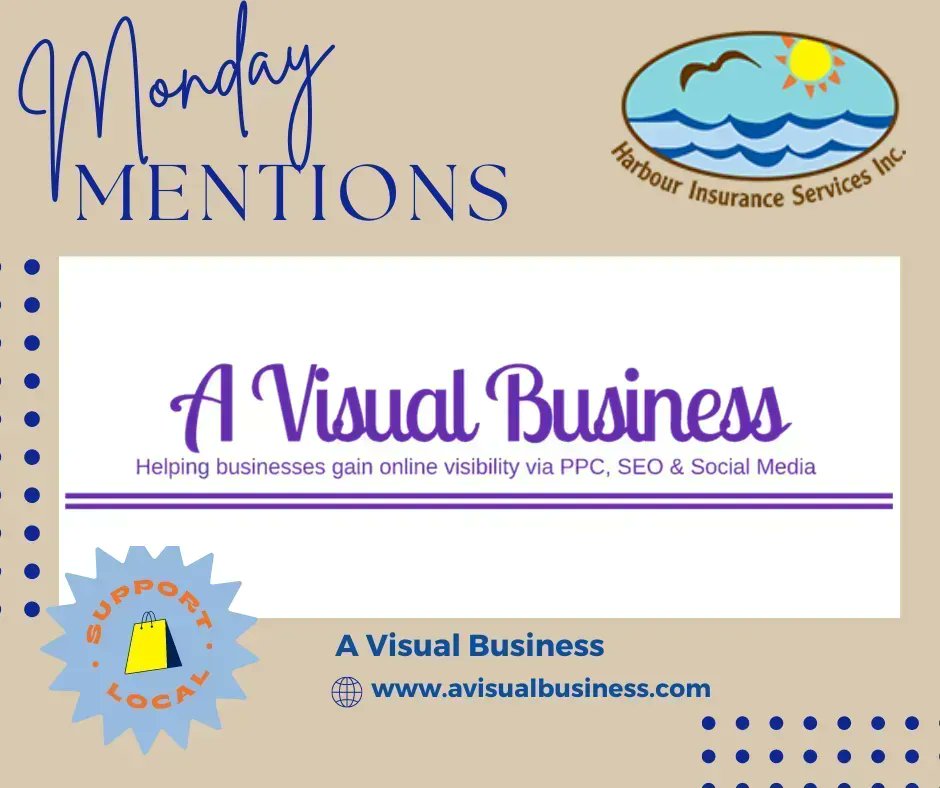#MondayMentions  A Visual Business, they help businesses gain online visibility via SEO, PPC, & Social Media. Contact them for your online needs. Let us help cut your business insurance costs. Visit myharbourinsurance.com  today.
#LeagueCity #BusinessInsurance
