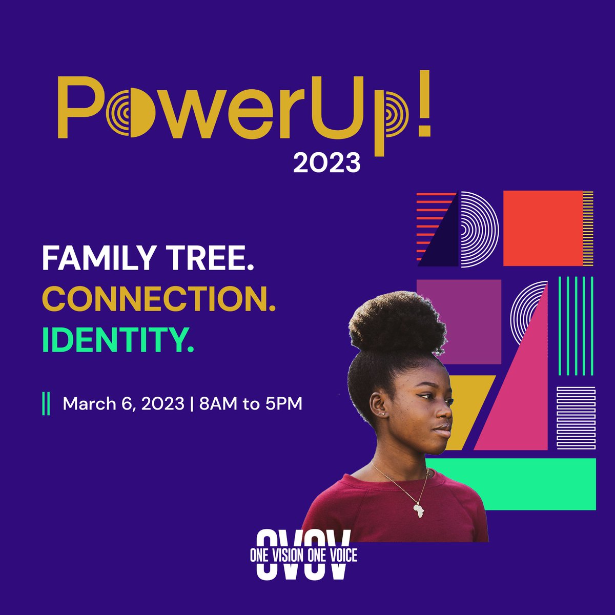 our_children's tweet photo. Join @1vision1voiceCA for PowerUp! 2023 — a symposium for Black-identifying youth in the #Ontario child welfare system. Taking place IN PERSON for the first time in three years on Monday, March 6. Learn more and register at https://t.co/IreA6nxk8l. https://t.co/6PBbbSMgBw