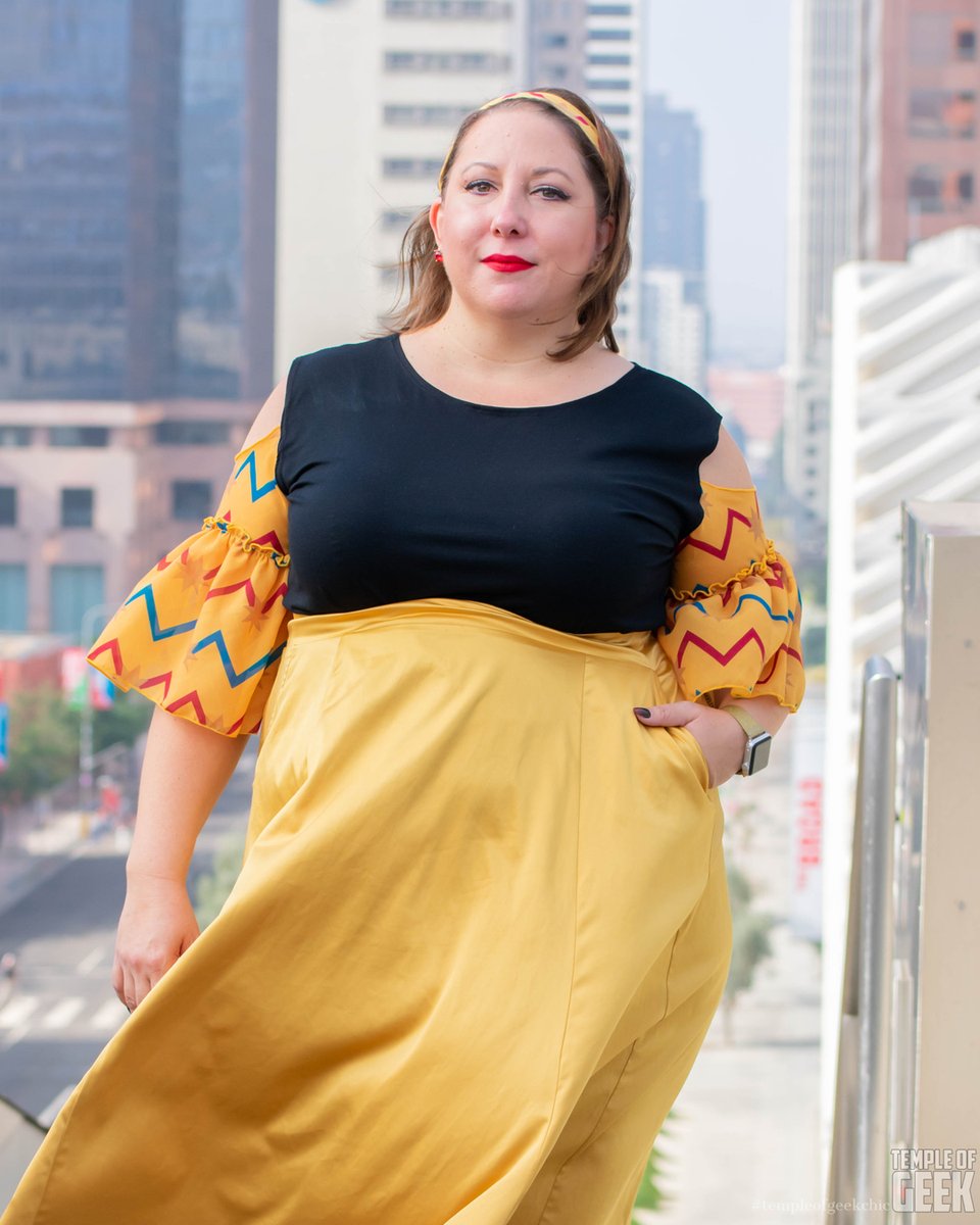 Golden girl. We love how our model looks in our Captain Carol ruffle sleeve top. <a href="/templeofgeek/">Temple of Geek</a> @templeofgeekchic #geekfashion #nerd #nerdlife #nerdgirl #fashion #fashionnova #fashiondesigner #fashionista #fashionaddict #fashiontrends #amazonfashion #amazondeals #cosplay #bounding