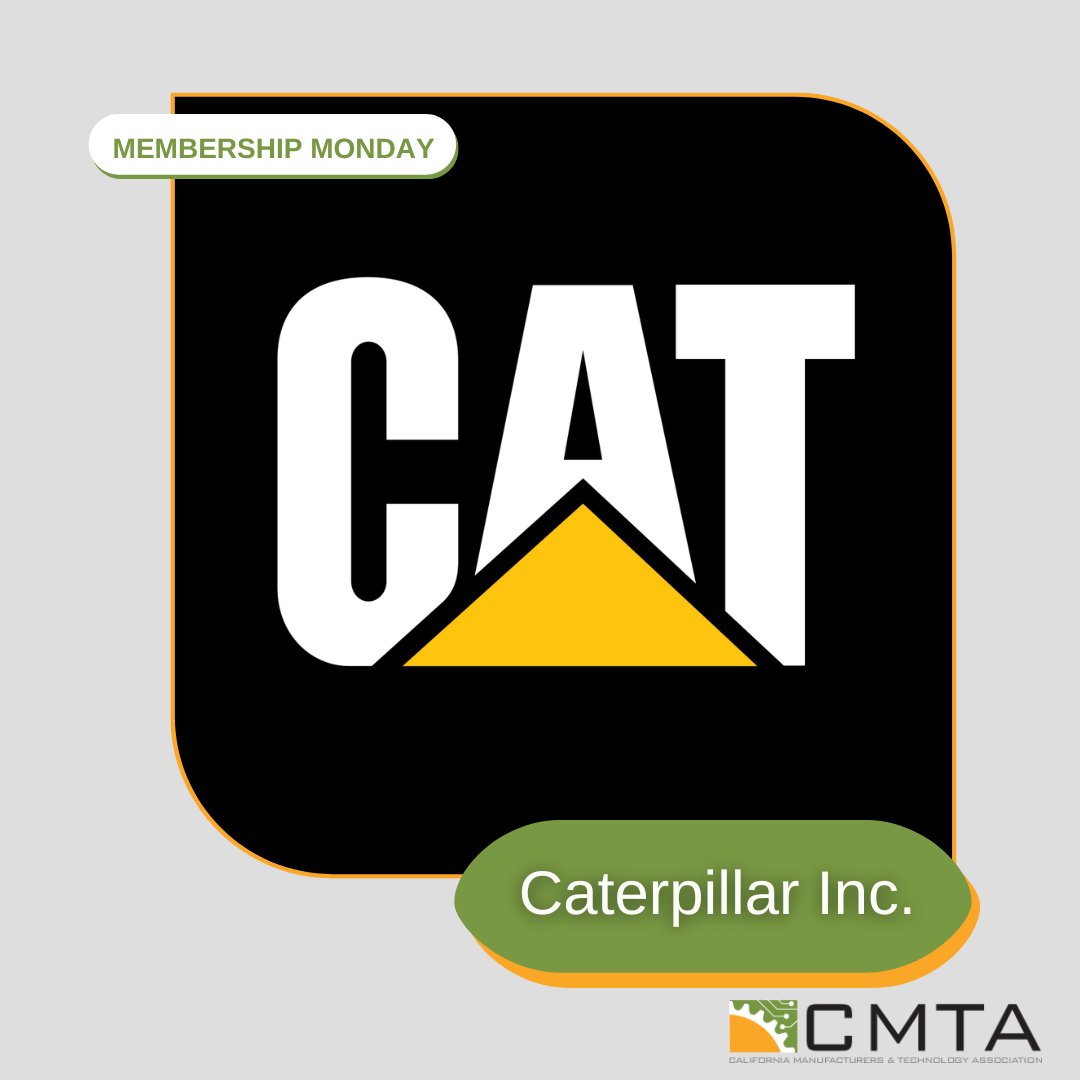 cmta's tweet photo. Happy Membership Monday! Today we’re highlighting our member @CaterpillarInc. They were founded in California and continue to manufacture its gas turbines in San Diego, California. We’re happy to have them as a member! #CAT #Caterpillarinc #gasturbines #sandiego #camfg #makingca https://t.co/H2DZa6Xp1Q