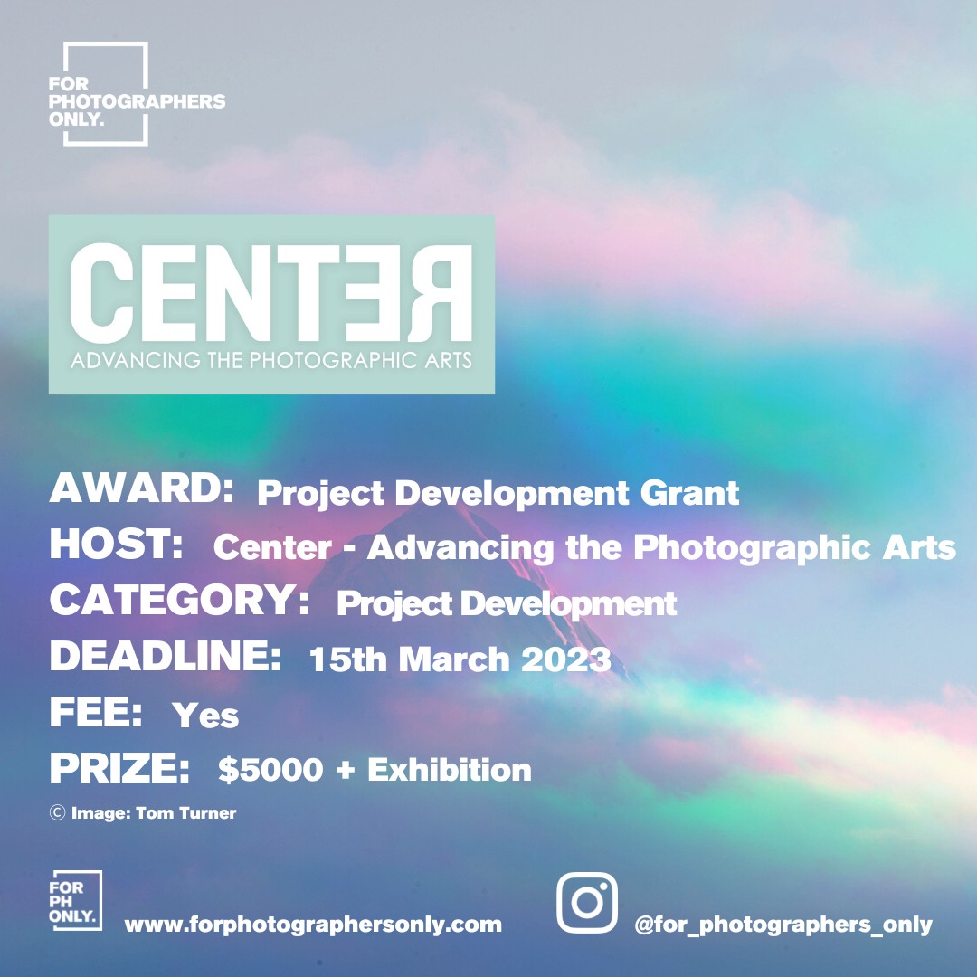 Center - Project Development Grant
⁠
Apply to this opportunity visit: bit.ly/40w2BoV

#photography 
#photographycontest 
@CENTERSantaFe