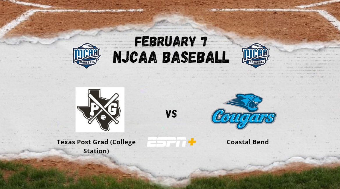 NJCAA Region 19 (@njcaaregion) on Twitter photo Texas Post Grad (College Station) π Coastal Bend
π Tuesday., Feb., 07nd
β°2:00 PM
πΊ bit.ly/njcaaorgnetwork
<a href="/CBCFuture/">Coastal Bend College</a> <a href="/CBCBaseball2/">CBC Baseball</a>
<a href="/reeves_cobe/">Cobeπ¨</a> <a href="/CougarsCBC/">CoastalBendCollegeCougars</a>
<a href="/elias_carrera1/">π΄ππΌπΎπ½π΄π.1</a> Texas Post Grad (College Station) π Coastal Bend
π Tuesday., Feb., 07nd
β°2:00 PM
πΊ bit.ly/njcaaorgnetwork
<a href="/CBCFuture/">Coastal Bend College</a> <a href="/CBCBaseball2/">CBC Baseball</a>
<a href="/reeves_cobe/">Cobeπ¨</a> <a href="/CougarsCBC/">CoastalBendCollegeCougars</a>
<a href="/elias_carrera1/">π΄ππΌπΎπ½π΄π.1</a>