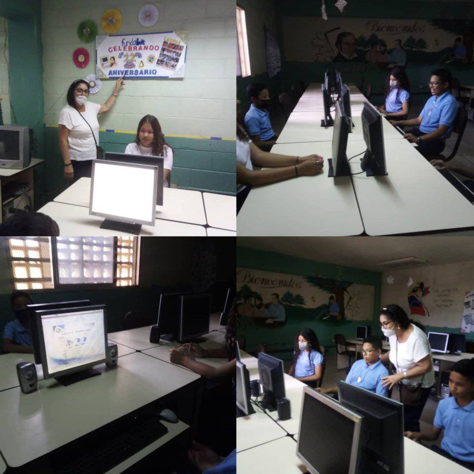 AnzFUNDABIT's tweet photo. Desde el Mun. Sotillo Cbit Francisco Salias Iniciando la semana aniversaria de @Fundabit_  se realiza actividad "un mundo por explotar" realizada por los estudiantes en el procesador de texto.

#SomosFundabit 
#22AñosDeRevolucionTecnologica https://t.co/fhadUEo8ab