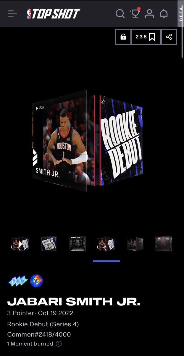 Today marks the end of my 2nd year in my <a href="/NBATopShot/">NBA Top Shot</a> journey and I want to show some love to the great community we’ve built together 🚀❤️

I’ve got a Jabari Smith TSD to giveaway to one lucky collector🔥

Rules for Entry:
Like/RT
Follow <a href="/SccTopshot/">Space City Central</a>

And that’s it, good luck!👀