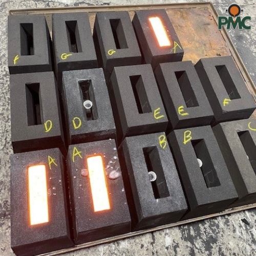 pennmarcasting's tweet photo. This iron's on fire!

Happy #MoltenMonday! Today, we're sharing a sneak peek of what it looks like to pour test bars. These are iron bars at our Hanover, PA location.

Share in the comments what you're doing to make today a stellar Monday.

#foundry #lawtonstandard #iron https://t.co/v20yhFI6CD