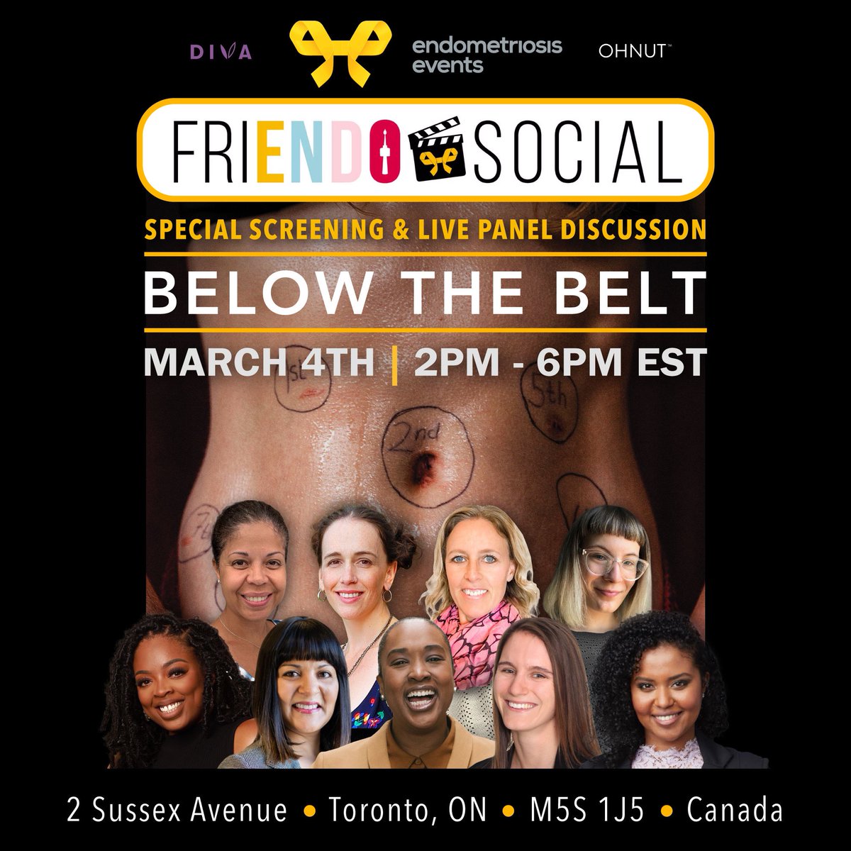 Below The Belt - March 4/23

@Faiza_AminTV
@JILLSLASTWORD
@FemadeCA
@_crampmystyle
@InsightsWithD
@EndoActCanada
@katejwahl
@derangedpoetess
@PelvicHealthPT
@FFFinfertility
@TripodFertility
@EndoWhat
@endoevents

#endometriosis #Toronto #BelowTheBeltTO 🇨🇦

bit.ly/3wcrlVa