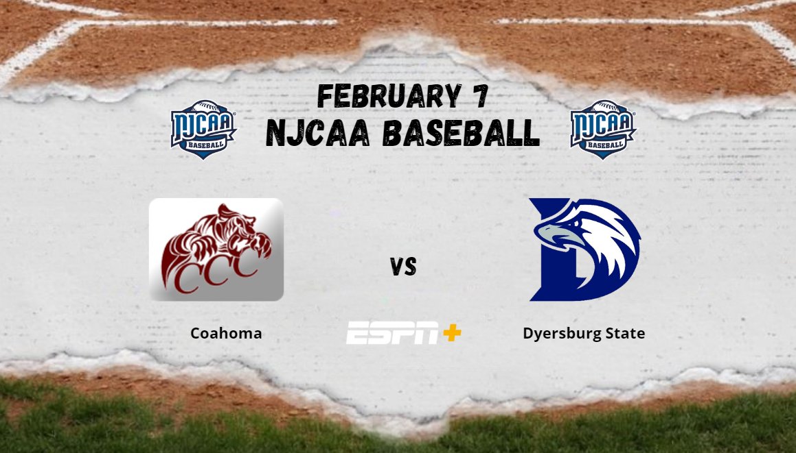 NJCAA Region 19 (@njcaaregion) on Twitter photo Coahoma π Dyersburg State
π Tuesday., Feb., 07nd
β°2:00 PM
πΊ bit.ly/njcaaorgnetwork
<a href="/DyersburgState/">Dyersburg State</a> <a href="/DSCCBaseball/">Dyersburg State Baseball</a>
<a href="/Ryan_Radcliff12/">Ryan Radcliff</a> <a href="/CharleneCWhite/">Charlene Whiteπ</a>
<a href="/CBurdian/">Conor Burdian</a> <a href="/dsccatc/">Sabrina Clark, MS, ATC</a> <a href="/Gustavojesu1686/">Gustavo Gonzalez</a>
<a href="/BaskinKaleb/">kaleb baskin</a> @Casey_workman00 Coahoma π Dyersburg State
π Tuesday., Feb., 07nd
β°2:00 PM
πΊ bit.ly/njcaaorgnetwork
<a href="/DyersburgState/">Dyersburg State</a> <a href="/DSCCBaseball/">Dyersburg State Baseball</a>
<a href="/Ryan_Radcliff12/">Ryan Radcliff</a> <a href="/CharleneCWhite/">Charlene Whiteπ</a>
<a href="/CBurdian/">Conor Burdian</a> <a href="/dsccatc/">Sabrina Clark, MS, ATC</a> <a href="/Gustavojesu1686/">Gustavo Gonzalez</a>
<a href="/BaskinKaleb/">kaleb baskin</a> @Casey_workman00