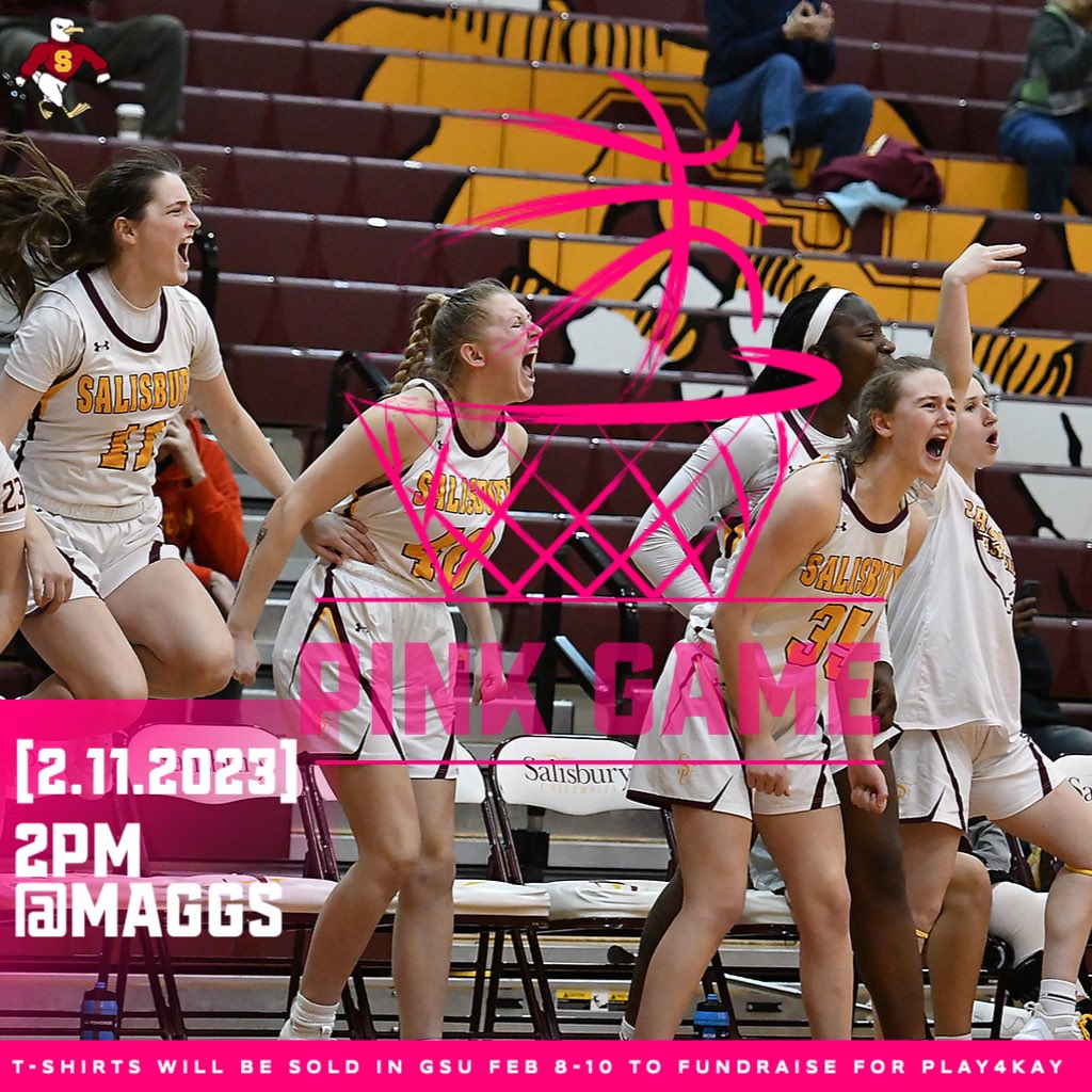 SalisburyWBB's tweet photo. Starting Wednesday we will be selling shirts in GSU to fundraise for the Kay Yow Cancer Fund! 💕💕💕 Click the link in our bio to donate directly 📍 https://t.co/z4bCqNT5jy
