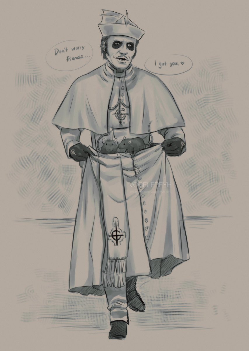 Just a sketch again, but…kinda cute 🖤
#thebandghost #cardinalcopia #ghosttwt