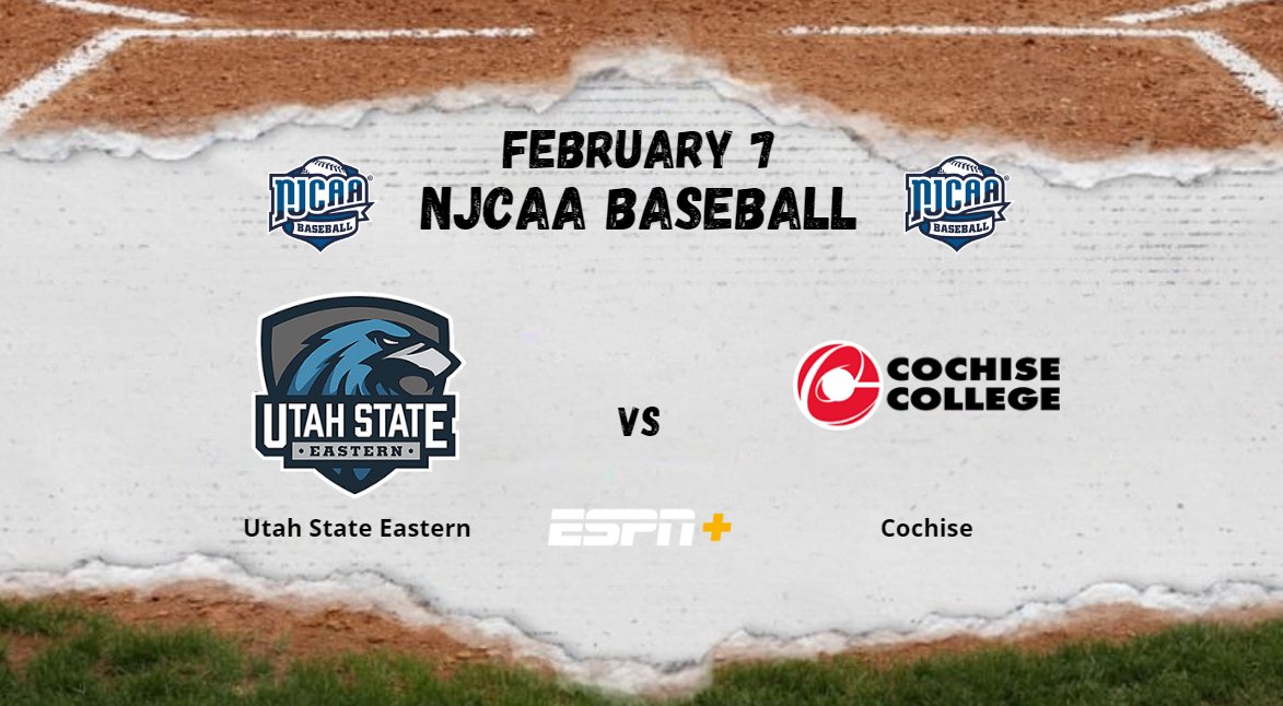 NJCAA Region 19 (@njcaaregion) on Twitter photo Utah State Eastern π Cochise
π Tuesday., Feb., 07nd
β°2:00 PM
πΊ bit.ly/njcaaorgnetwork
<a href="/CochiseCollege/">Cochise College</a> <a href="/CCAthletics1/">Cochise College Athletics</a>
<a href="/BaseballCochise/">Cochise Baseball</a> <a href="/alexfiggggggg22/">Alex Figueroa</a>
<a href="/CoachNelly10/">Austin Nelson</a> Utah State Eastern π Cochise
π Tuesday., Feb., 07nd
β°2:00 PM
πΊ bit.ly/njcaaorgnetwork
<a href="/CochiseCollege/">Cochise College</a> <a href="/CCAthletics1/">Cochise College Athletics</a>
<a href="/BaseballCochise/">Cochise Baseball</a> <a href="/alexfiggggggg22/">Alex Figueroa</a>
<a href="/CoachNelly10/">Austin Nelson</a>