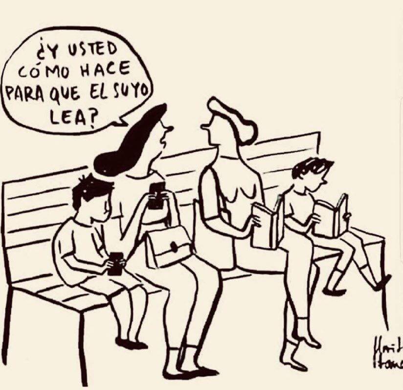 historiador's tweet photo. A propósito de la pregunta de @PacoBenito5 sobre cómo hacer para que nuestros chicos lean más, me confieso no especialista en el tema. En todo caso, el único sistema, técnica, método, manera o forma que conozco de fomentarla es uno solo: el ejemplo. Así de simple. https://t.co/eXYkrHChr7