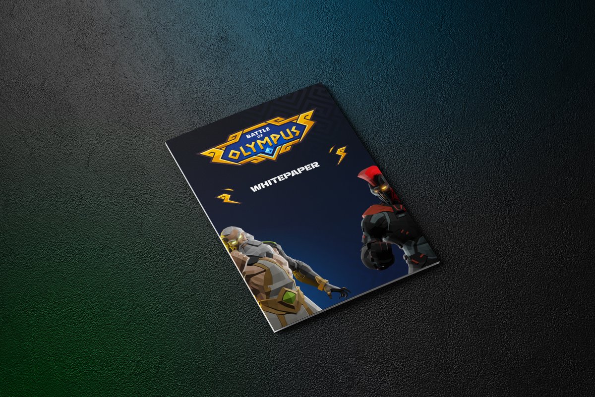 The official Battle of Olympus #Whitepaper📄 is here!

#Arbitrum are you ready?🚀🚀 

RT + LIKE = you wont regret it🔥

You are in early!🔥

👇👇👇
📄bit.ly/40AwSTF📄

#presale #Blockchain #Blockchaingaming #Gamedev  #Metis