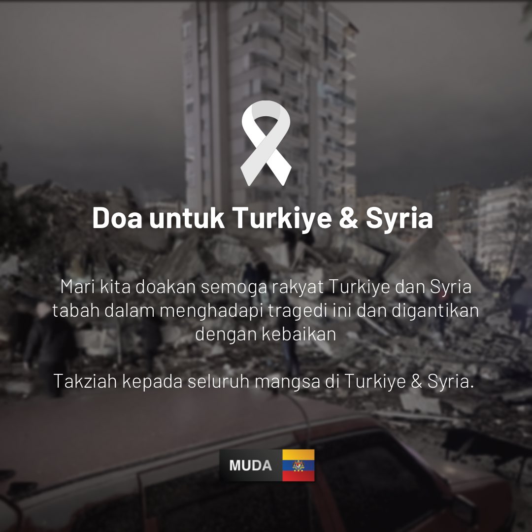 mudawilayah's tweet photo. Doa untuk Turkiye dan Syria. https://t.co/fZZY37ndzG
