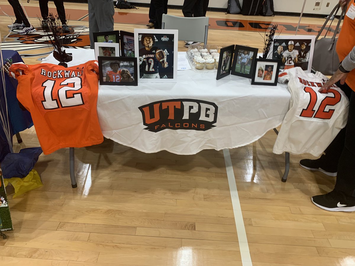 Today we celebrated the Rockwall signees🎉. Kevin is University of Texas Permian Basin bound. Special shout-out to JaCorey Shepherd for EVERYTHING you have done for him since the 8th grade. Thank you Coach Shep.  #Falconsup #FAMILLY