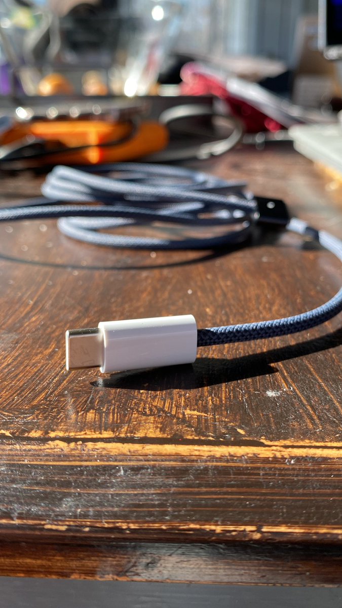 mattigan's tweet photo. I don’t know if Steve Jobs would have loved the new braided MacBook Air Power Cord design … but I’m sure he would not have love this part of it!

#SpareParts #Design https://t.co/vmB9pYvXXN