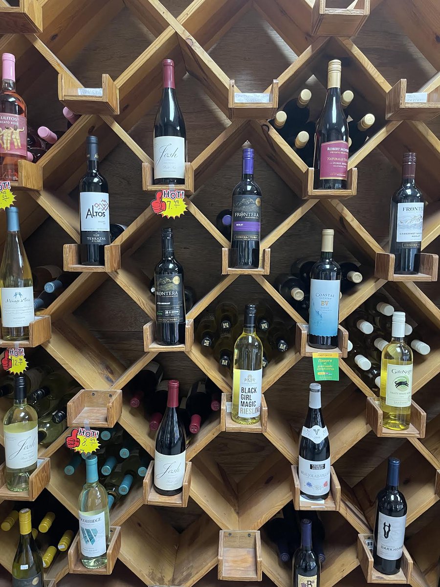 We’ve got bottles of red &amp; white if you’re feeling the Monday Blues. Come shop our wine wall fully stocked with all of your favorites.